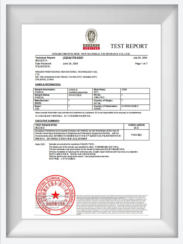 2000 BK -serie testrapport